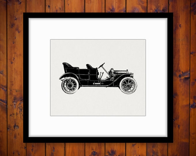 Printable Graphic Antique Car Download Automobile Auto Vehicle Digital Image Vintage Clip Art for Transfers etc HQ 300dpi No.3482