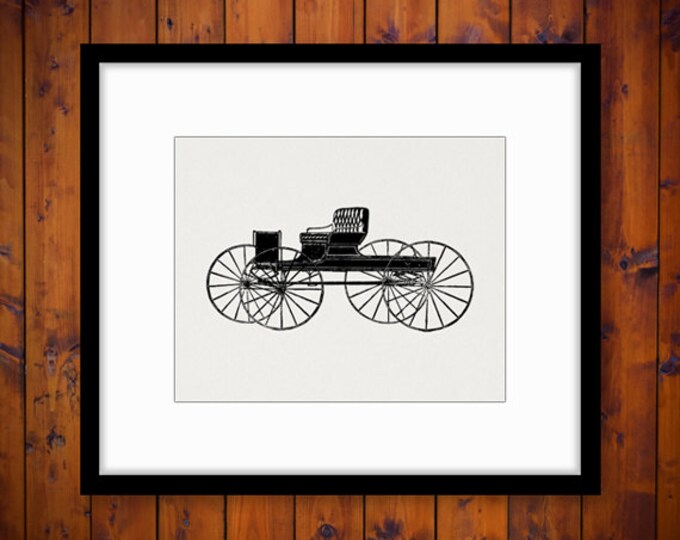 Digital Antique Carriage Graphic Printable Illustration Download Image Vintage Clip Art Jpg Png Eps HQ 300dpi No.1700