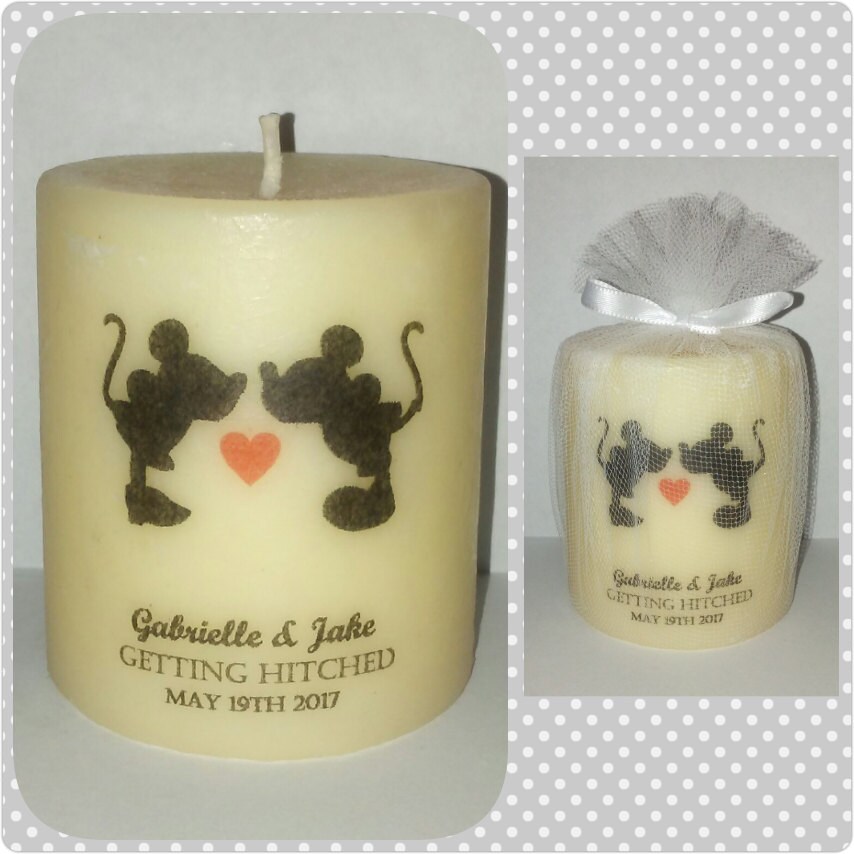 Disney wedding favors Disney bridal shower by SassyCandleFavors