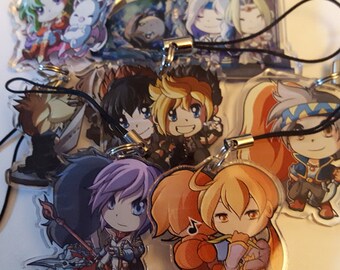 Final Fantasy Double Sided Acrylic Charms!