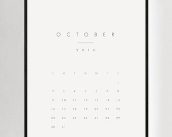 Wall art calendar | Etsy