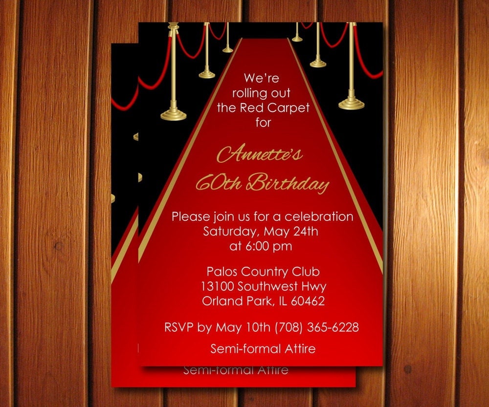 Red Party Invitations 5