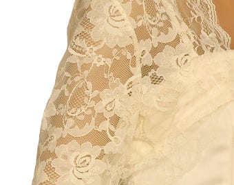 ERIKA #9 / Long Lace Sleeves Bolero with Easy Adjustable Tie up Back