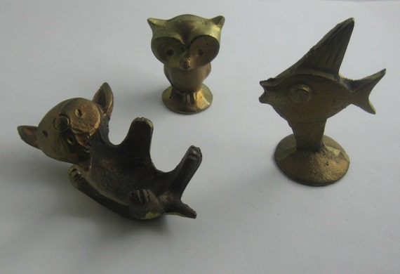 small brass figures