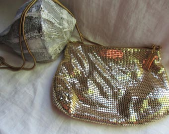 Vintage Whiting and Davis Gold Mesh Purse