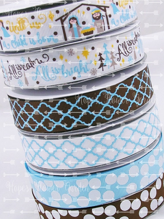 Nativity Collection Christmas Ribbon 3 Yards 7/8 You