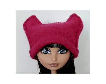Pink Pussy hat for Ever After High Dolls