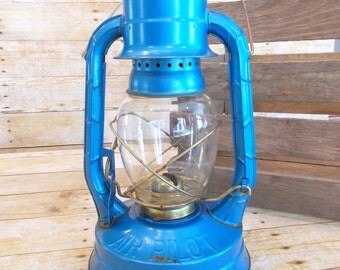 DIETZ Blue Lantern /Oil Lantern / Kerosene Lantern /Air Pilot / Blue Lantern / Dietz No 8 / Camping Equipment / Outdoor Lighting