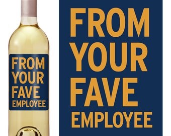 Boss Gift Wine Label - Boss Appreciation Gift - Boss Christmas Gift - Wine Label For Boss - Funny Wine Label - Boss Day