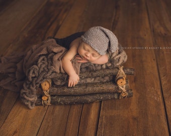 Newborn Wood Log Crate Photography Prop, wooden crate, newborn photo prop, organic prop, rustic prop, newborn photography