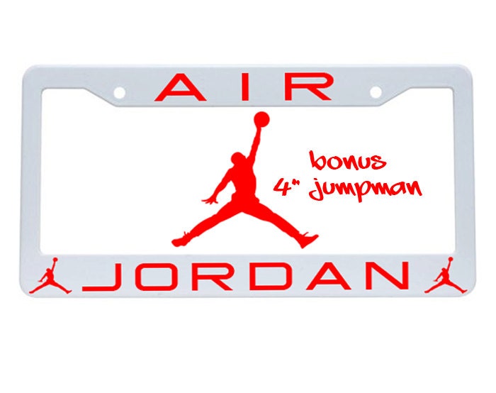 AIR JORDAN License Plate Frame Auto Graphics BONUS by StickzOut
