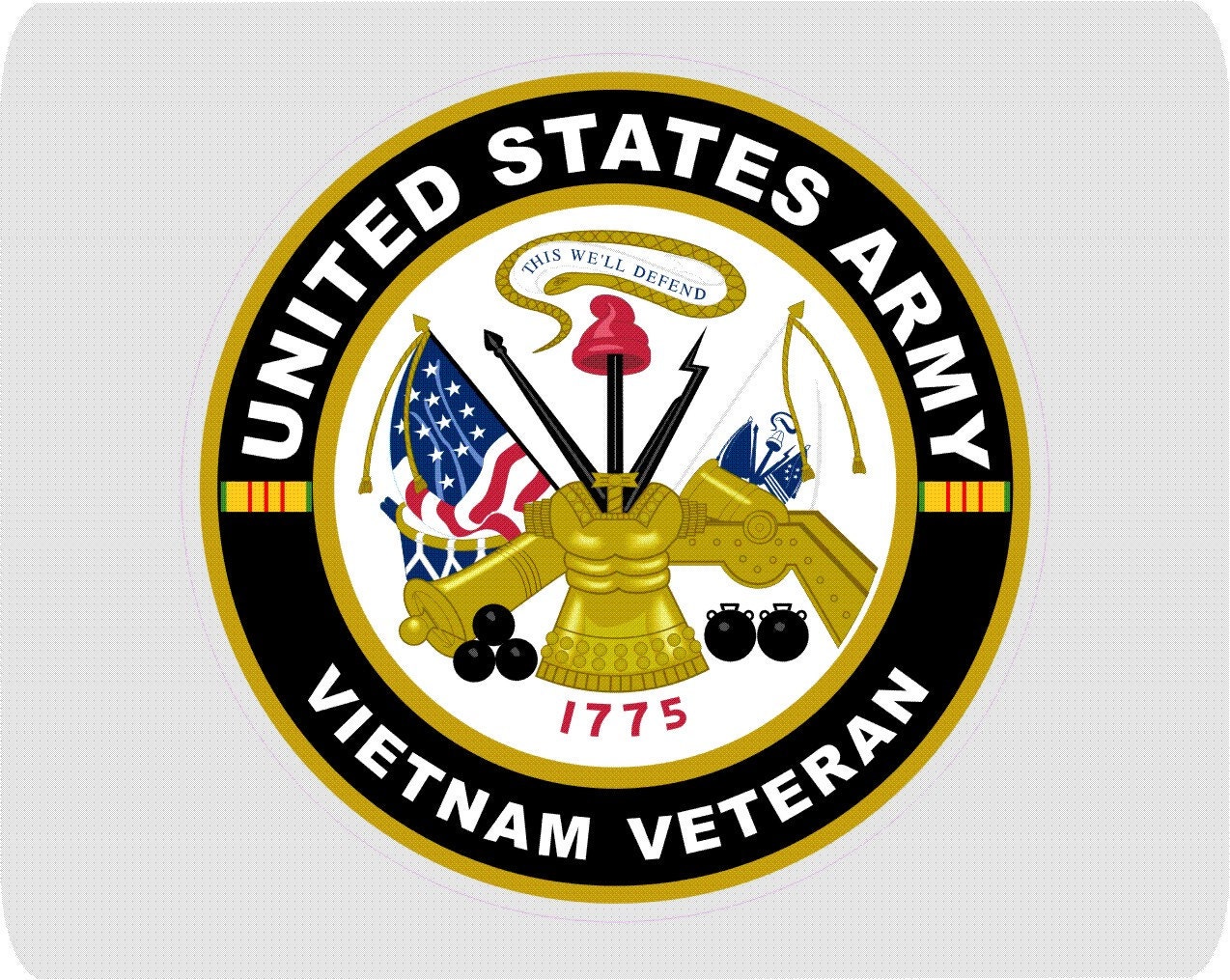 UNITED STATES Army Vietnam Veteran Decal Window Bumper Sticker