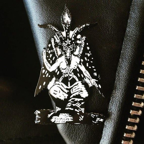 BAPHOMET Enamel Pin satan demon satanism black metal punk