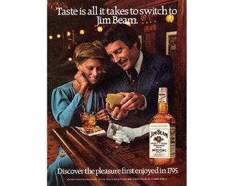 Vintage 1980 magazine ad for Jim Beam - 229