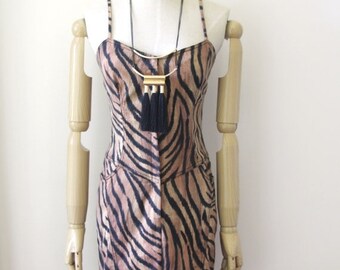 Unique tiger print dress related items | Etsy