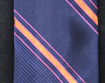 Tie D' Lorenzo Conservative Repp Stripe Tie GORGEOUS Check Our Two Photos Our Excellent Customer Feedback And Our Free Shipping Offer