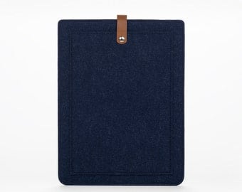 New MacBook Pro 15 Sleeve – MacBook Case – New MacBook Pro 15 Cover - MacBook Leather - Felt Leather Case - Macbook Sleeve - Front Pocket