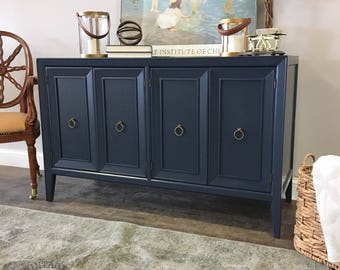 AVAILABLE: Navy Painted Buffet / Sideboard