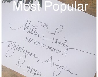 Discount calligraphy, budget calligraphy, invitations, modern calligraphy, hand lettering