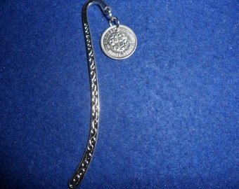 80th Birthday gift 1937 British silver coin bookmark unusual 80th birthday gift for a man gift for a woman real silver coin