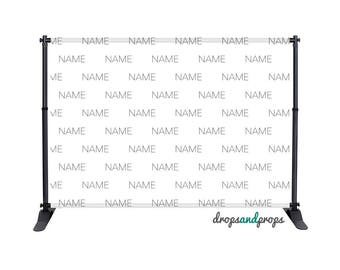 Custom Name - Photography Backdrop