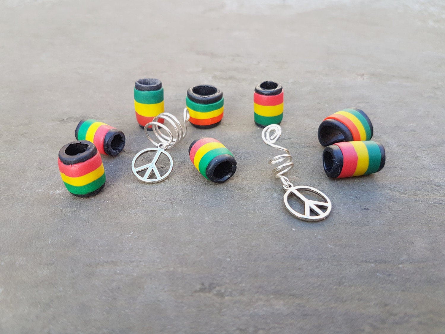 Rasta Dread Beads Dreadlock Beads Hair Beads 7mm 10mm