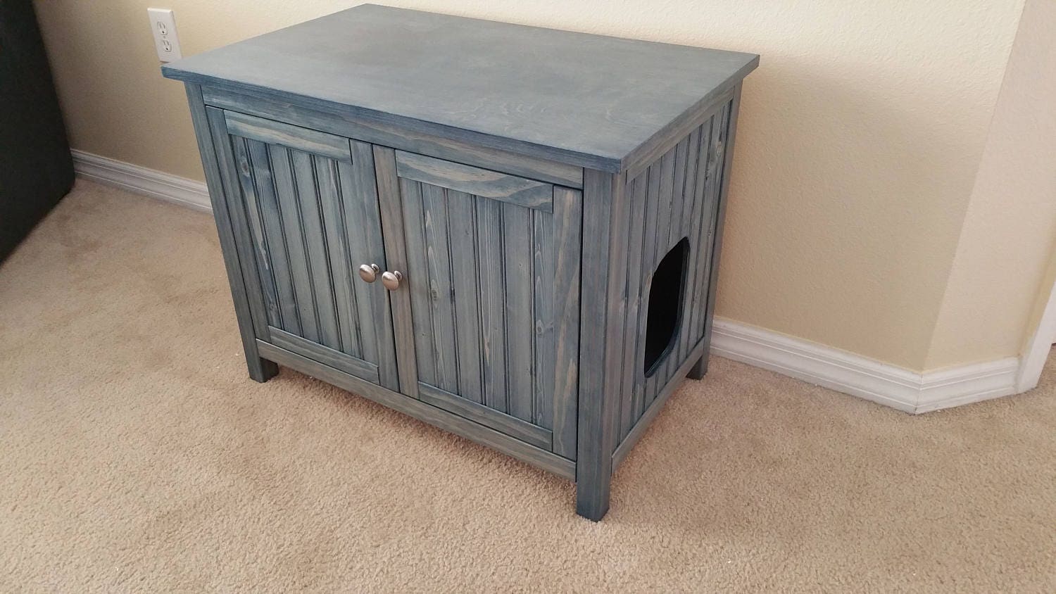 Odor Free Custom HandMade in USA Cat Litter Box