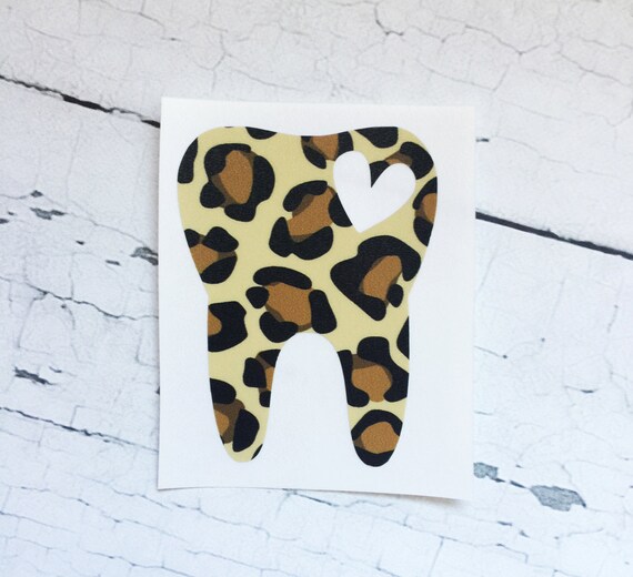 leopard print window decal