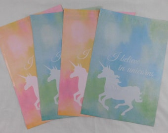 10 10x13 Designer Pink and Blue Unicorn Poly Mailer Self Seal Adhesive Plastic Flat Envelope Bags Waterproof Shipping Tear Proof Lightweight