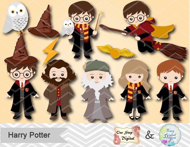 Instant Download Harry Potter Clipart Digital Harry Potter