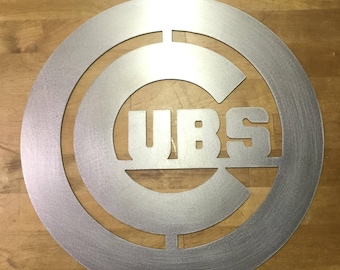 Chicago cubs Steel metal wall art