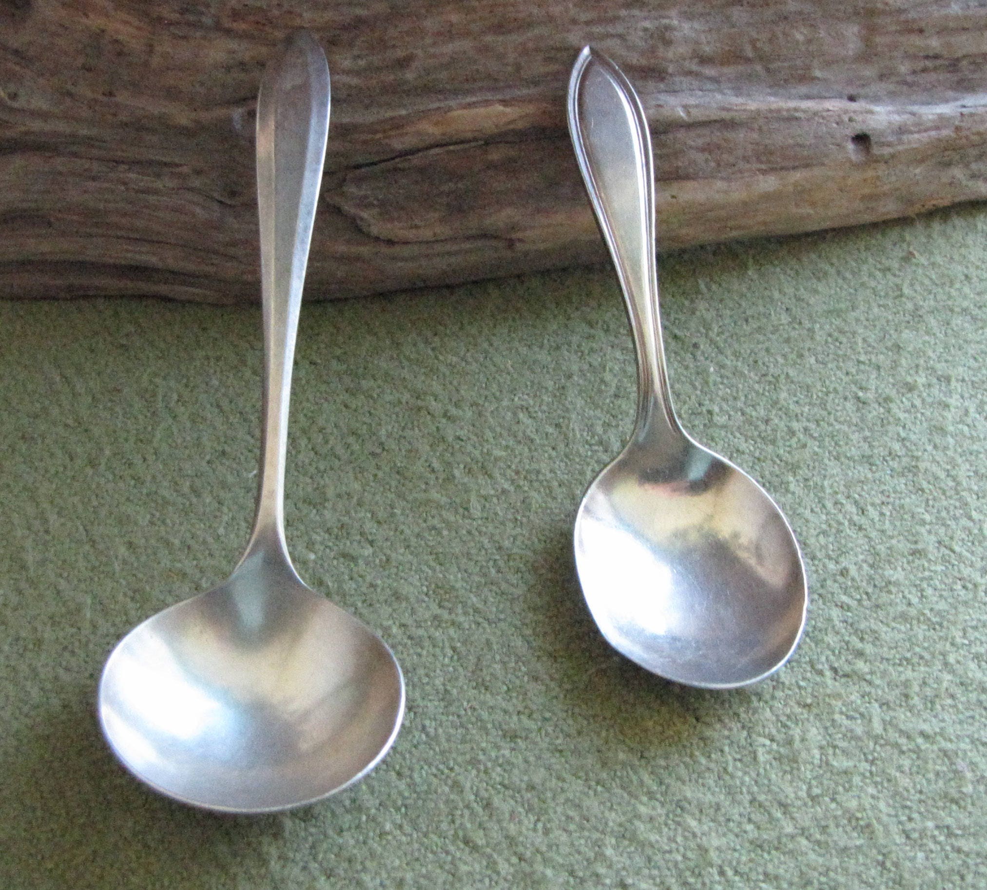 Antique Baby Spoon and Ladle Circa 1900s Silver Plate