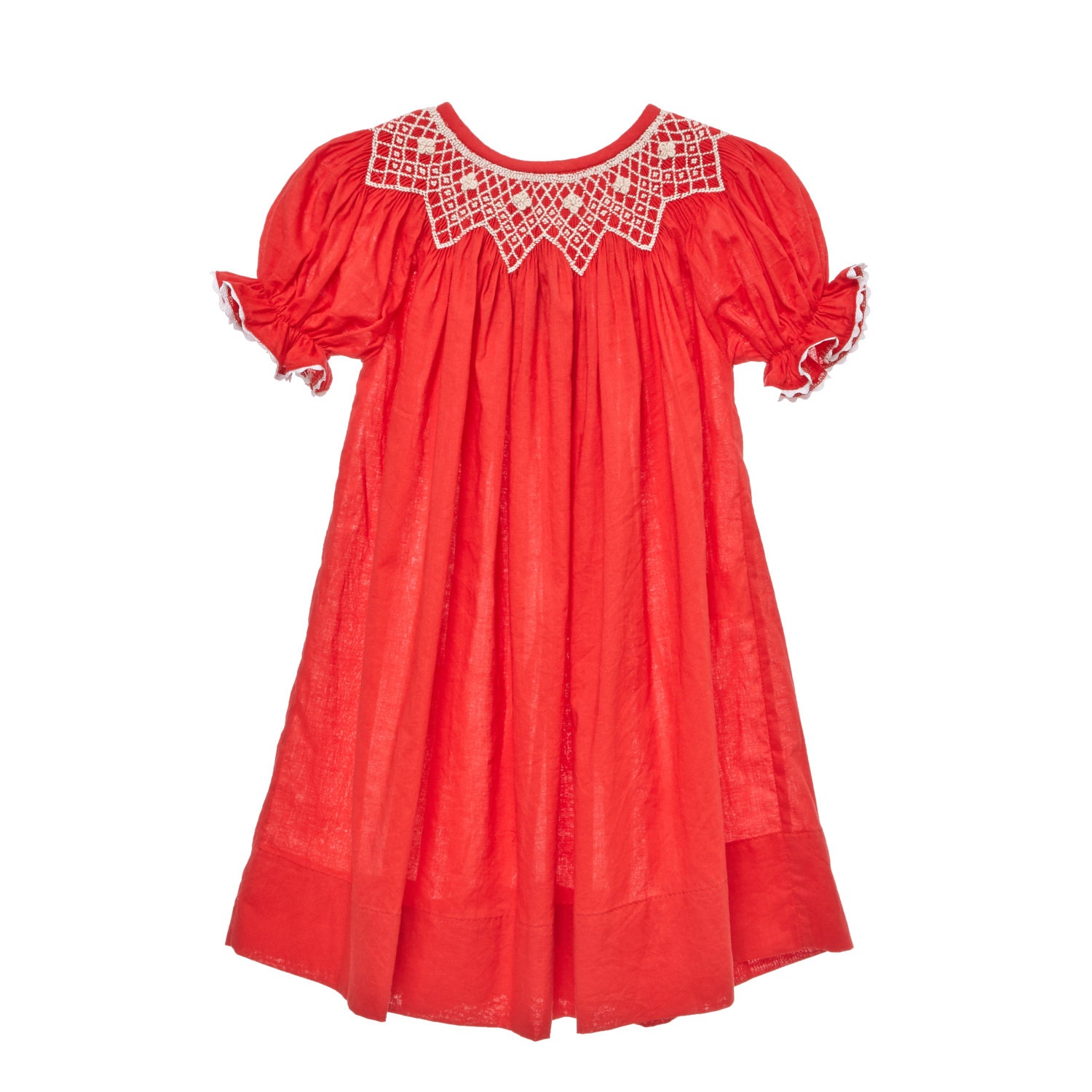 Red Smocked Dress