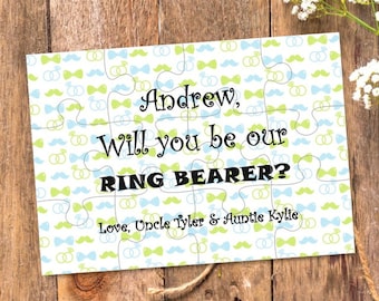 Will You Be Our Ring bearer, Will You Be my Ring bearer, Ring bearer Puzzle, Ring bearer Proposal, puzzle, Ring bearer Card, Ask Ring bearer