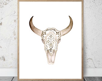 Bull wall art | Etsy