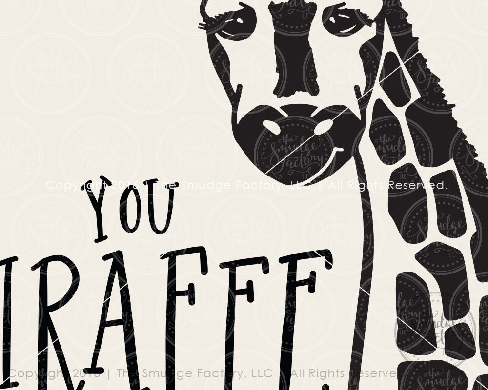 Download Giraffe SVG Cut File, Giraffe Clipart, You Giraffe Me ...