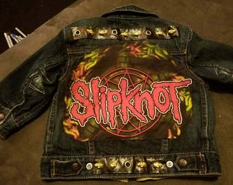 One of a Kind Kids Slipknot Jean Jacket!!