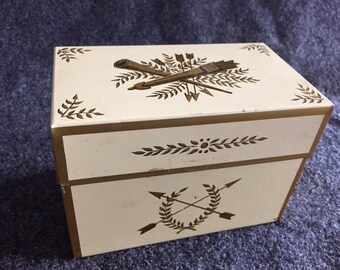 Vintage Ohio Art Co recipe box
