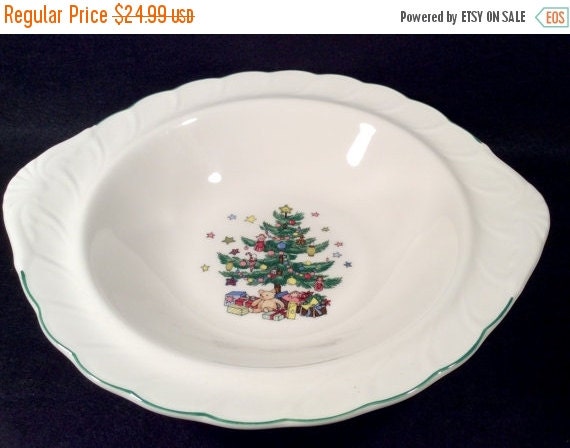 ON SALE Nikko HAPPY Holidays Round Vegetable by libertyhallgirl