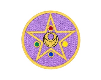 Sailor Moon Crystal Star Embroidered Iron On Patch Iron on Applique