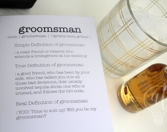 Funny Groomsmen Proposal - will you be my groomsman card - groomsman proposal - funny bridal cards - funny groomsmen - wedding party card
