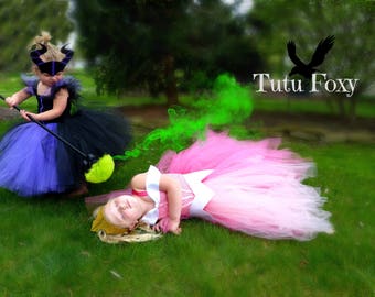Sleeping Beauty Tutu Dress, Aurora Tutu dress, Sleeping Beauty Costume, Aurora Costume, Pink Princess Dress, Princess Tutu Dress,