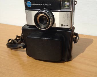 Camera vintage KODAK Instamatic 255 X Camera + Vintage Leather case