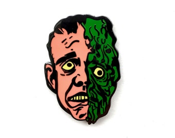Melting Man Hard Enamel Pin, Horror, Topstone Mask Tribute, Lapel Pin, Jewelry, Art, Gift