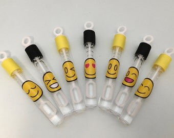 Emoji Party Favor, Emoji Favor, Emoji Face Bubble Wands