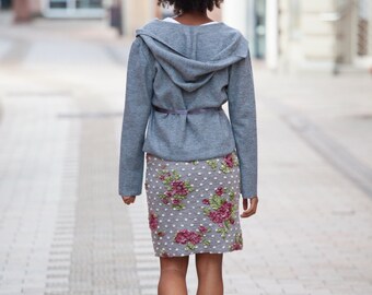 Walking jacket with hood grey Gr. 38/40 (M)
