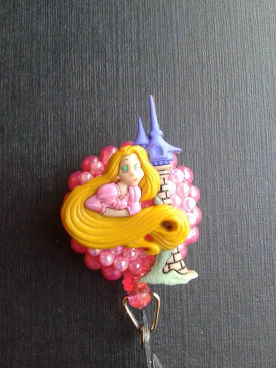 Tangled Rapunzel ID Badge RN Reel Holder or Pen Holder