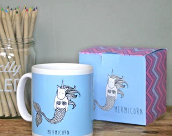Mermaid Unicorn Mug and Box