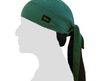 100% Silk Dew Rag Turquoise durag doo-rag du rag doo-rag