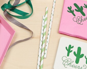 Cactus Paper Straws - PS1108